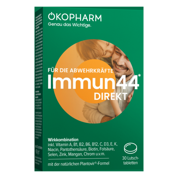 ÖKOPHARM® Für die Abwehrkräfte Immun44® Direkt Lutschtabletten (ehem. Ökopharm Immun 44 Wirkkomplex Lutschtabletten)