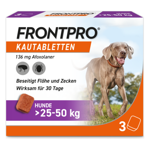 Frontpro® Kautabletten für Hunde 25-50 kg