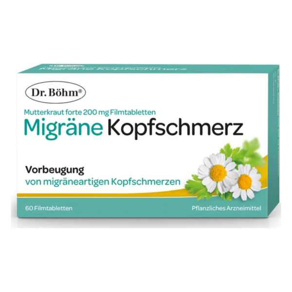 Dr. Böhm® Mutterkraut forte 200 mg Migräne Kopfschmerz