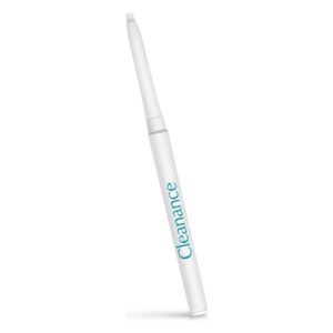 Ein nachhaltiger Stift in Weiß mit der Aufschrift "Cleanance", geeignet für kosmetische Anwendungen.