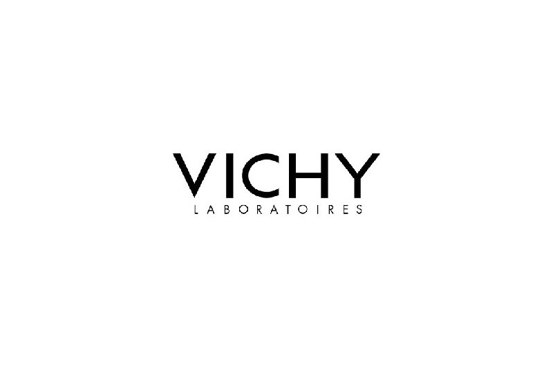 Vichy.jpg Logo von Vichy Laboratoires in klarer, schwarzer Schrift auf weißem Hintergrund.