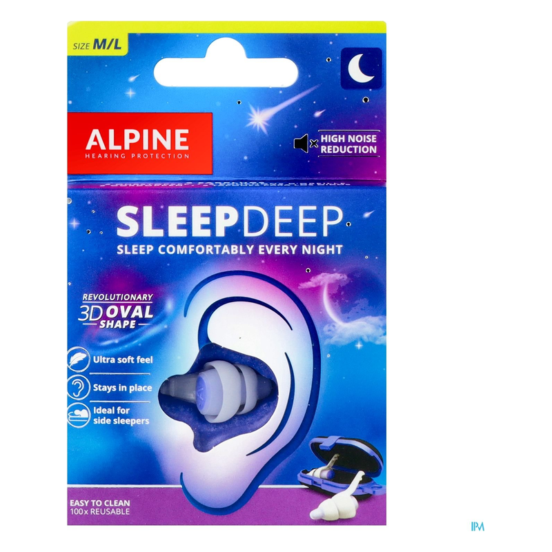Alpine Hearing Protection Ohrenschutz SLEEPDEEP