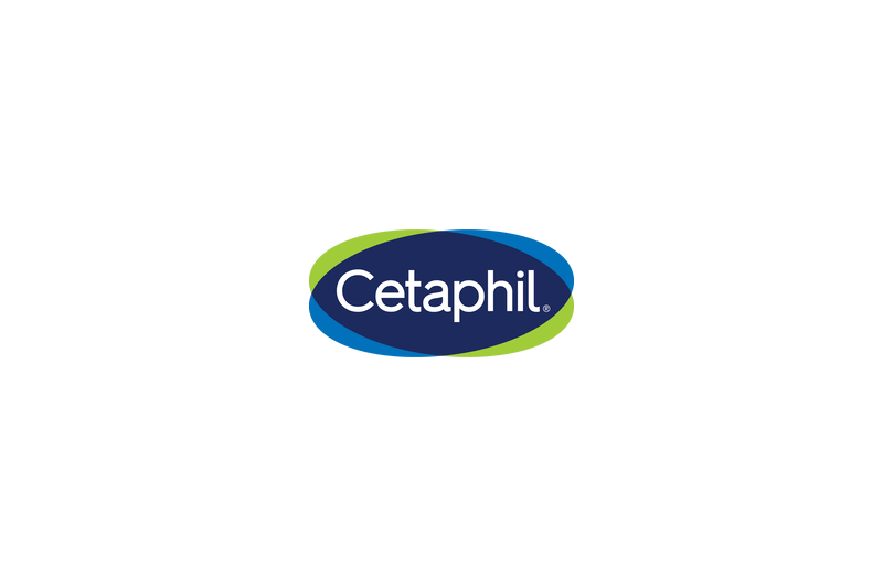 Cetaphil_Logo_285.png Logo der Hautpflegemarke Cetaphil mit blauem Hintergrund und grünen, blauen sowie weißen Elementen.
